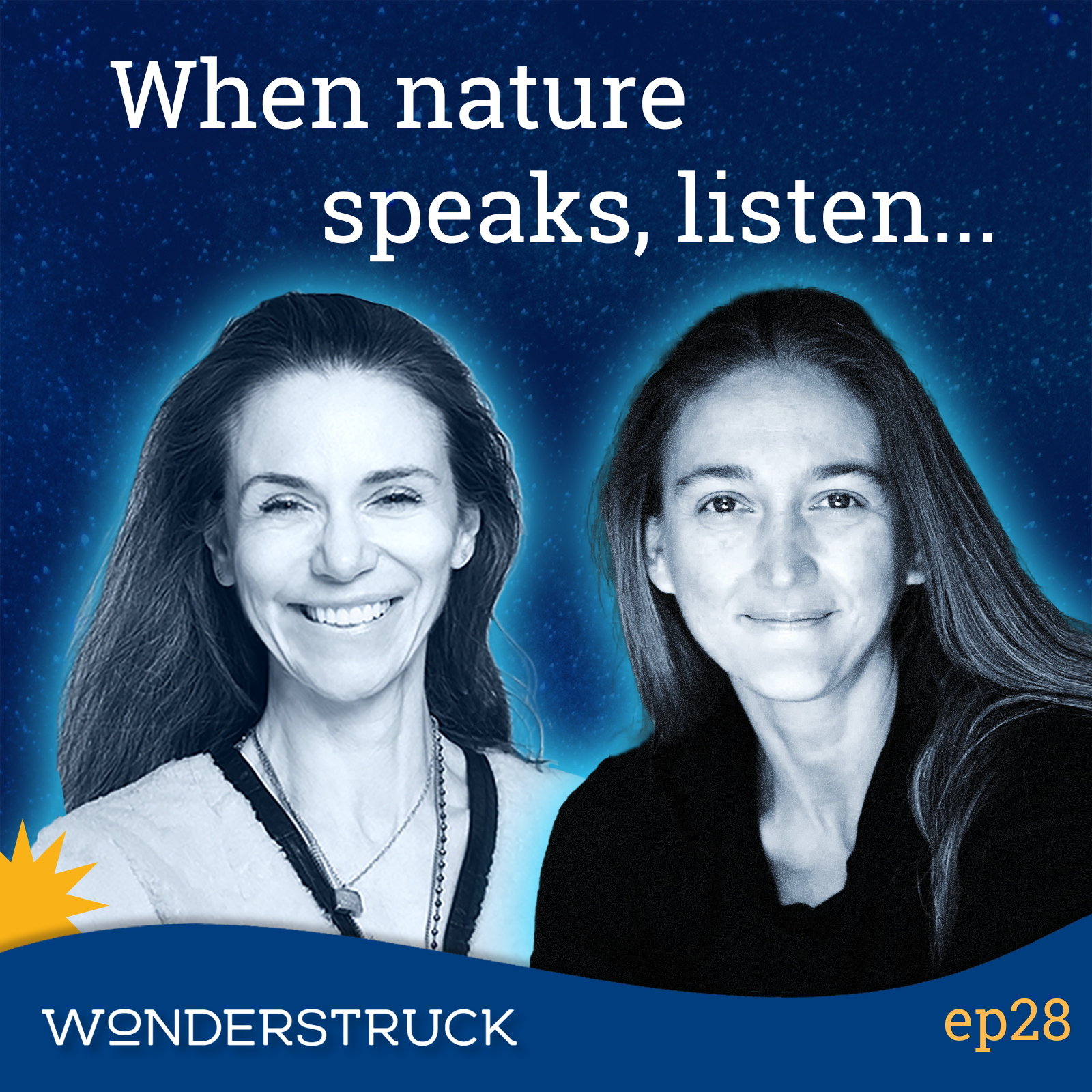Image of Elizabeth Rovere and Monica Gagliano with the caption "When nature speaks, listen"